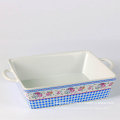 Custom Painting Color Glazed Ceramic Bakeware